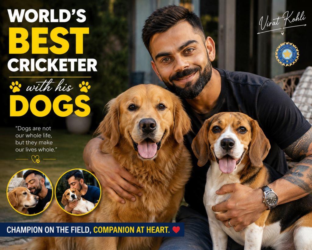 World Best Cricketer love their dogs famous cricketers